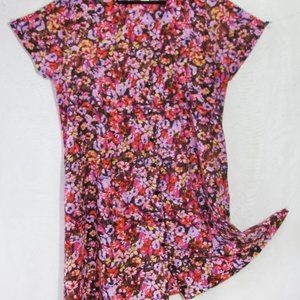 SERENGETI 1X Floral Pin Tucked Dress with Pockets